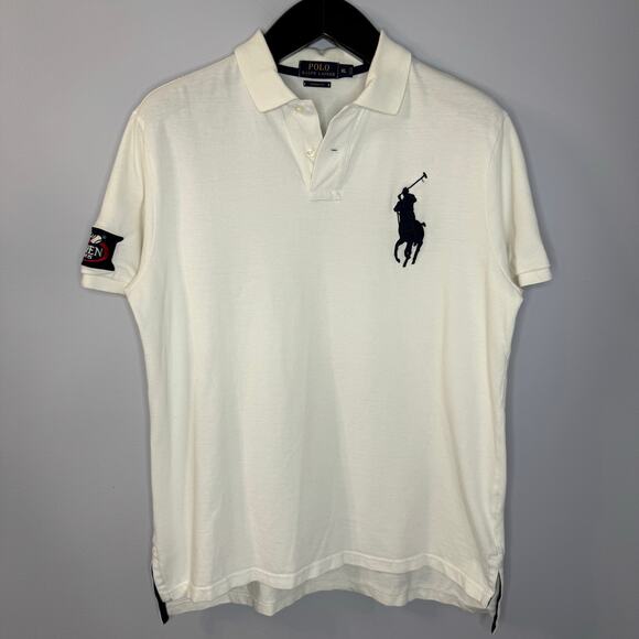 Polo Ralph Lauren US Open 2015 White Mens Polo Shirt Preppy Classic Sz XL - Picture 8 of 8